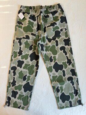 Saints Studio Olive Camo Corduroy Drawstring Pants Men’s Size L NWT ITEM2641